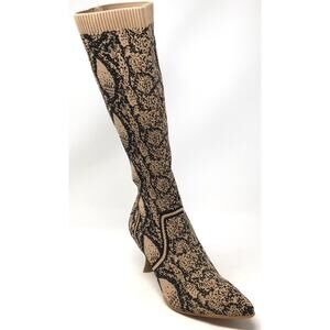 Cosy Island Belle Voyage Minimalist Pointed Toe Heeled Tall Boots Women's Size 9